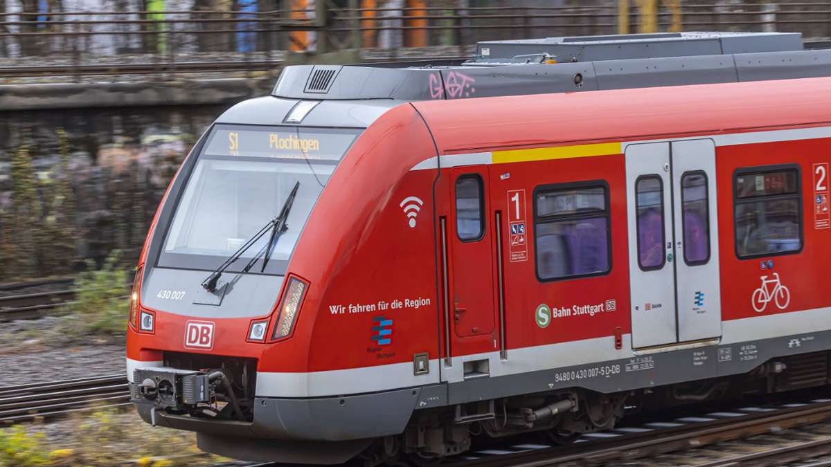 S-Bahnverkehr Stuttgart: Reparatur einer S-Bahn sorgt für Störungen bei den Linien S1 und S2