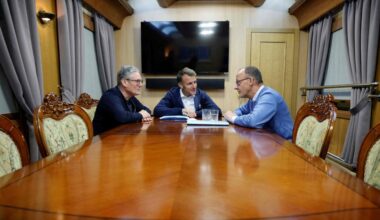 Merz, Macron, Tusk und Starmer auf dem Weg nach Kiew