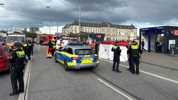Bei einem Messerangriff im Hamburger Hauptbahnhof sind mehrere Menschen schwer verletzt worden. © picture alliance/dpa | Steven Hutchings Foto: Steven Hutchings