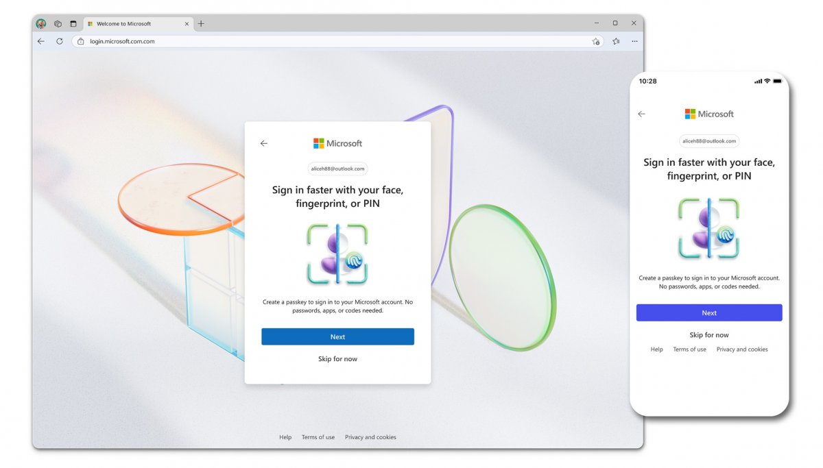 Passkeys: Microsoft drückt Neukunden Anmeldung ohne Passwort auf