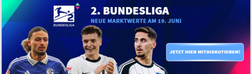 Jetzt über die Marktwerte der 2. Bundesliga diskutieren.