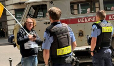 Polizei kommt wegen ukrainischem Krankenwagen