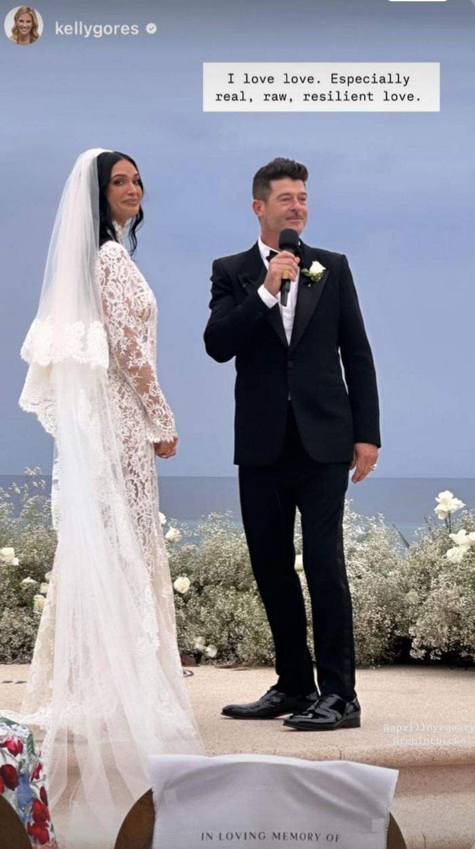 Robin Thicke und April Love Geary geben sich das Ja Wort.
