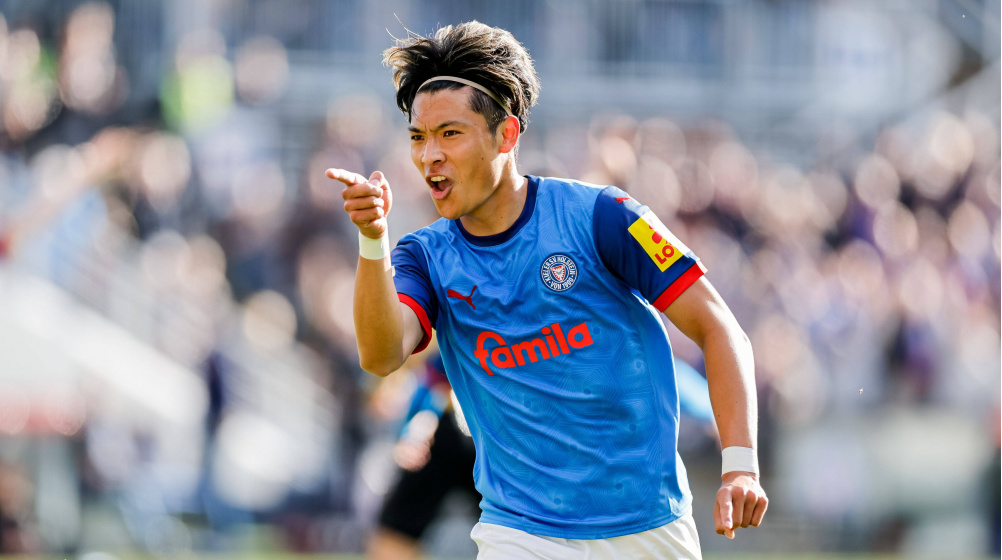 Borussia Mönchengladbach an Shuto Machino von Holstein Kiel dran