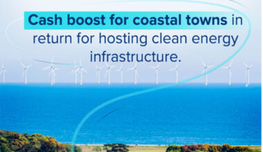 PB: Communities to receive funding for hosting clean energy infrastructure as part of plans to make Britain a clean energy superpower.