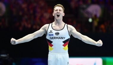Nils Dunkel gewinnt Barren-Gold bei Turn-EM