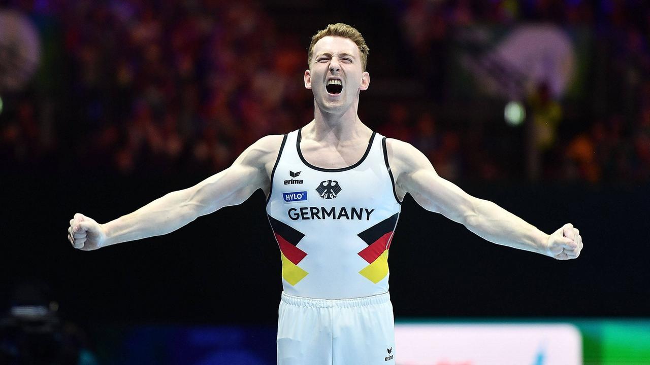Nils Dunkel gewinnt Barren-Gold bei Turn-EM