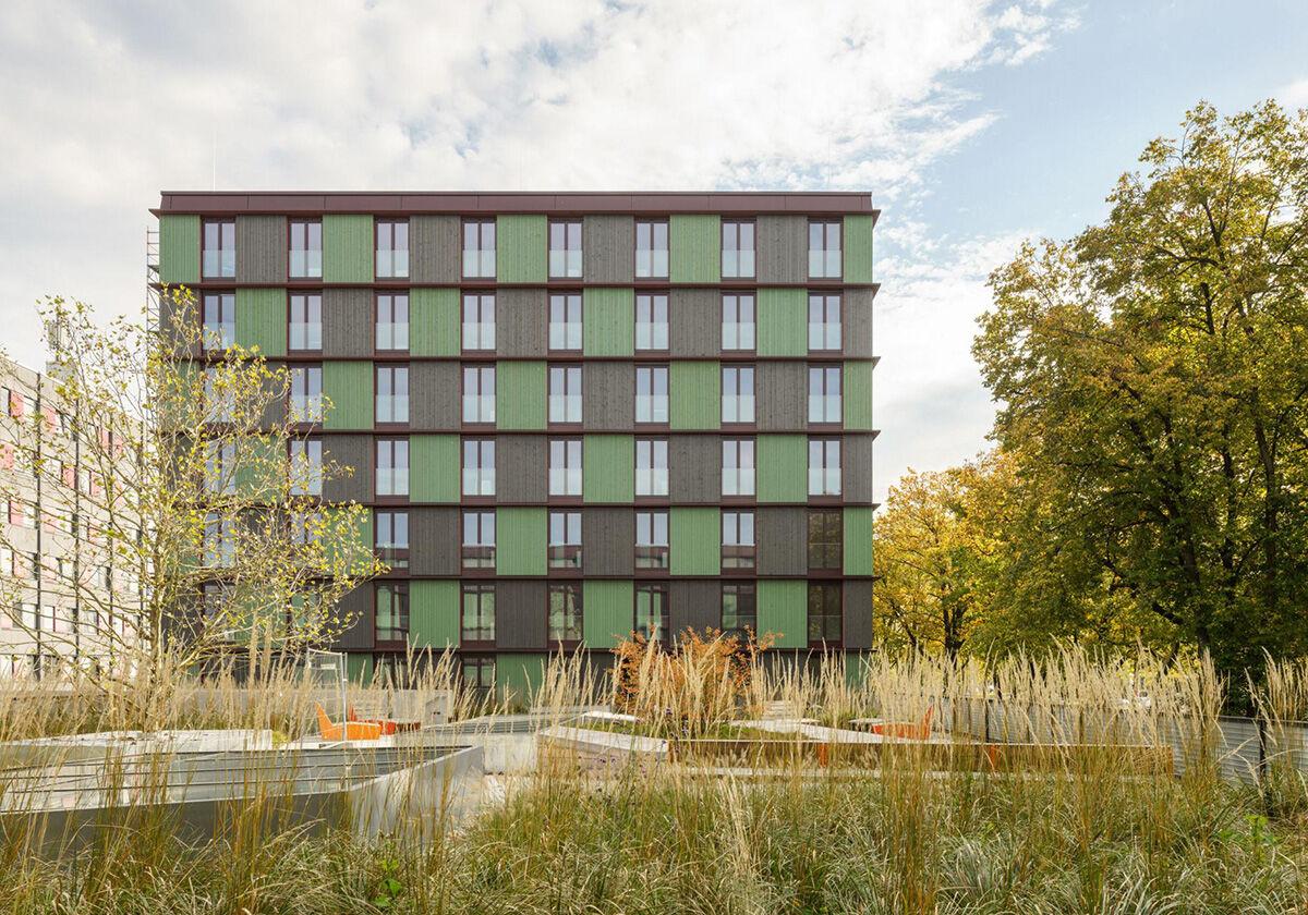 Studierendenwohnheim in München von hirner & riehl architekten / Schwabinger Holzensemble - Architektur und Architekten - News / Meldungen / Nachrichten