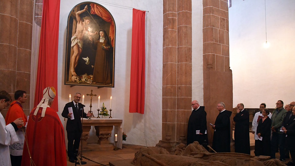 Neues Altarbild des Leipziger Malers Michael Triegel auf Kloster Wechselburg geweiht