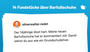 14 Fundstücke über Barfußschuhe