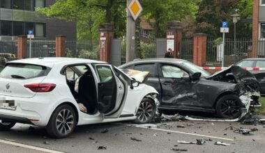 Unfall im Westend – fünf Verletzte und ein toter Fuchs