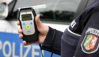 Verletzte Radfahrer nach alkoholbedingten Unfällen