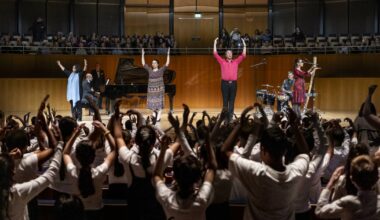 Beim der „Singpause“ beginnen die Abschlusskonzerte in der Tonhalle.
