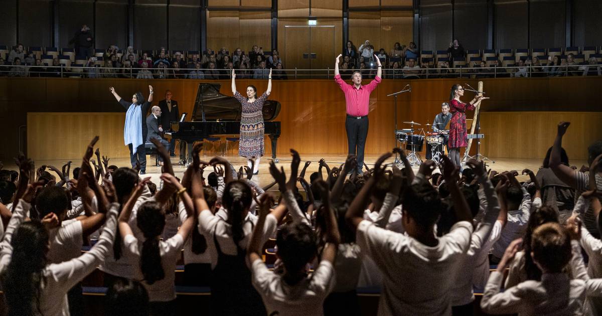Beim der „Singpause“ beginnen die Abschlusskonzerte in der Tonhalle.