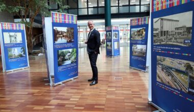 Bis zum 20. Juni läuft die Wanderausstellung "50 Jahre Stadtgeschichte" in der SSK.
