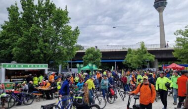 ADFC-Demo in Düsseldorf: Hunderte Teilnehmer bei Sternfahrt