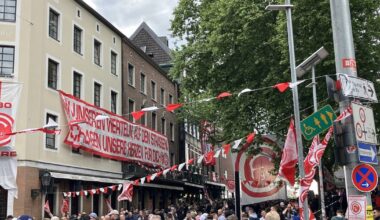Verein feier Jubiläum in der Altstadt