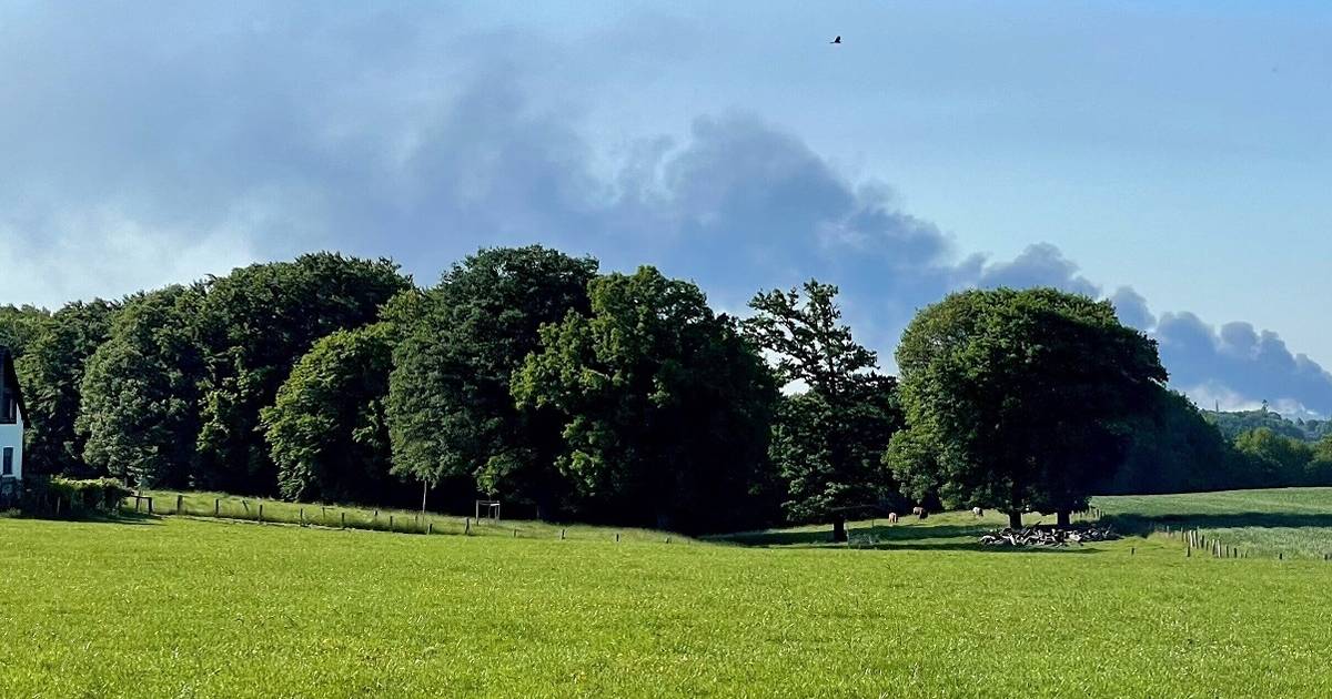 Großbrand in Erkrath – Rauchsäule auch in Solingen sichtbar