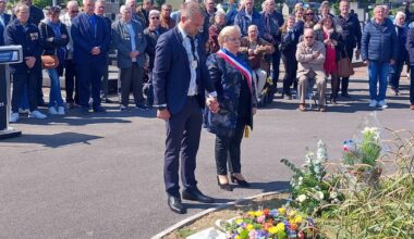 Pakusch und Delegation gedenken in Linselles 80 Jahre Kriegsende
