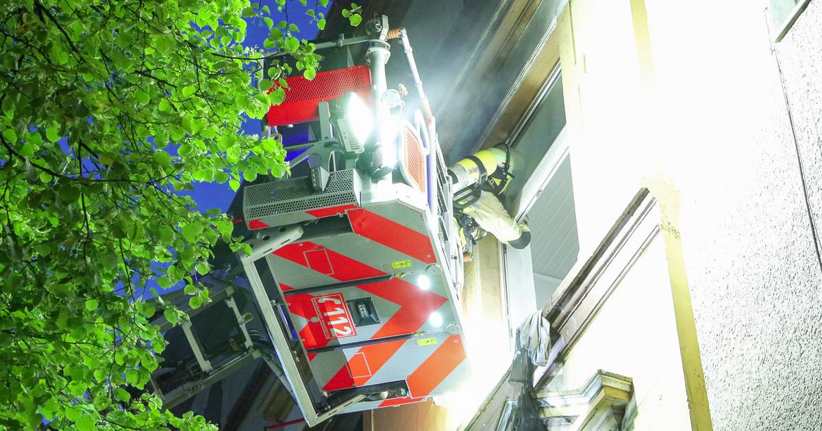 Zimmerbrand an der Erkrather Straße