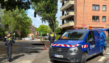 Unterspülte Straßen nach Wasserrohrbruch in Hamburg-Eimsbüttel | NDR.de - Nachrichten