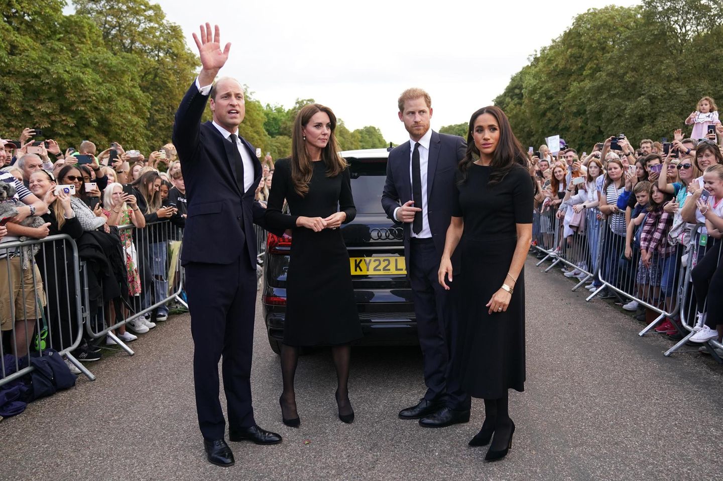 Prinz William, Catherine, Princess of Wales, Prinz Harry und Herzogin Meghan