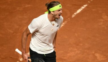Tennis in Rom: Zverev bezwingt Fils und ist im Viertelfinale