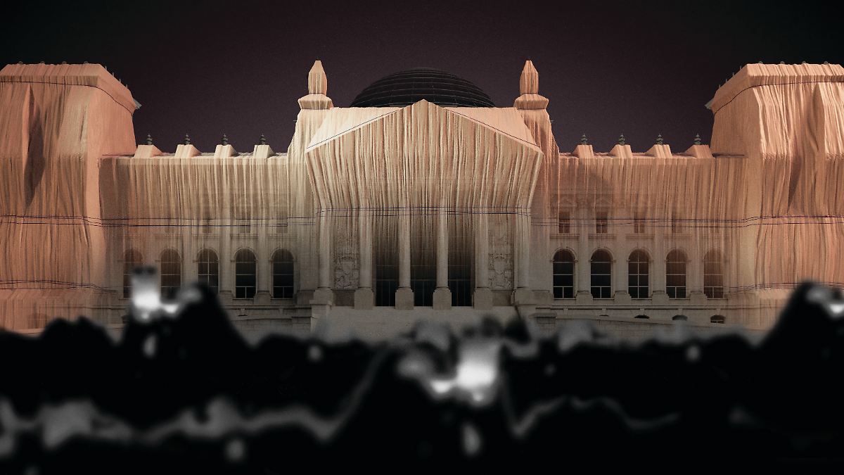 Berlin verhüllt seinen Reichstag wieder, im Stil von Christo und doch ganz anders - Pfingstmontag geht es los