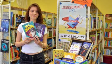 Greta Meyer von der Stadtbibliothek Oschersleben  hat den Lesesommer mit vorbereitet. 2024 haben über 170 Kinder an der Aktion teilgenommen.