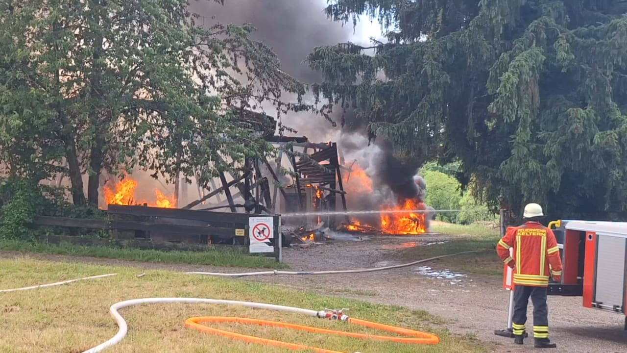 Unwetter-Alarm in Deutschland: Blitzeinschlag zerstört Pferdehof | News