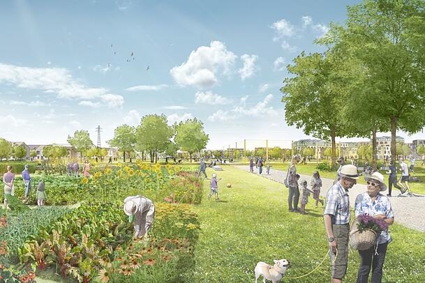Eine „Multikodierung des Münchner Nordosten“ könnte laut den Architekten entstehen.