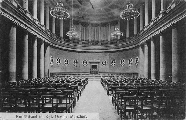 Im Konzertsaal des Odeon forderte 1867 Karl Heinrich Ulrichs öffentlich die Straffreiheit gleichgeschlechtlicher Beziehungen.