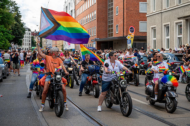 Dykes on Bikes im vergangenen Jahr.