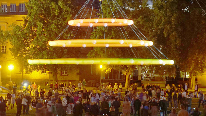 Heaven's Carousel heißt die Installation von Tim Otto Roth beim Kunstarealfest.