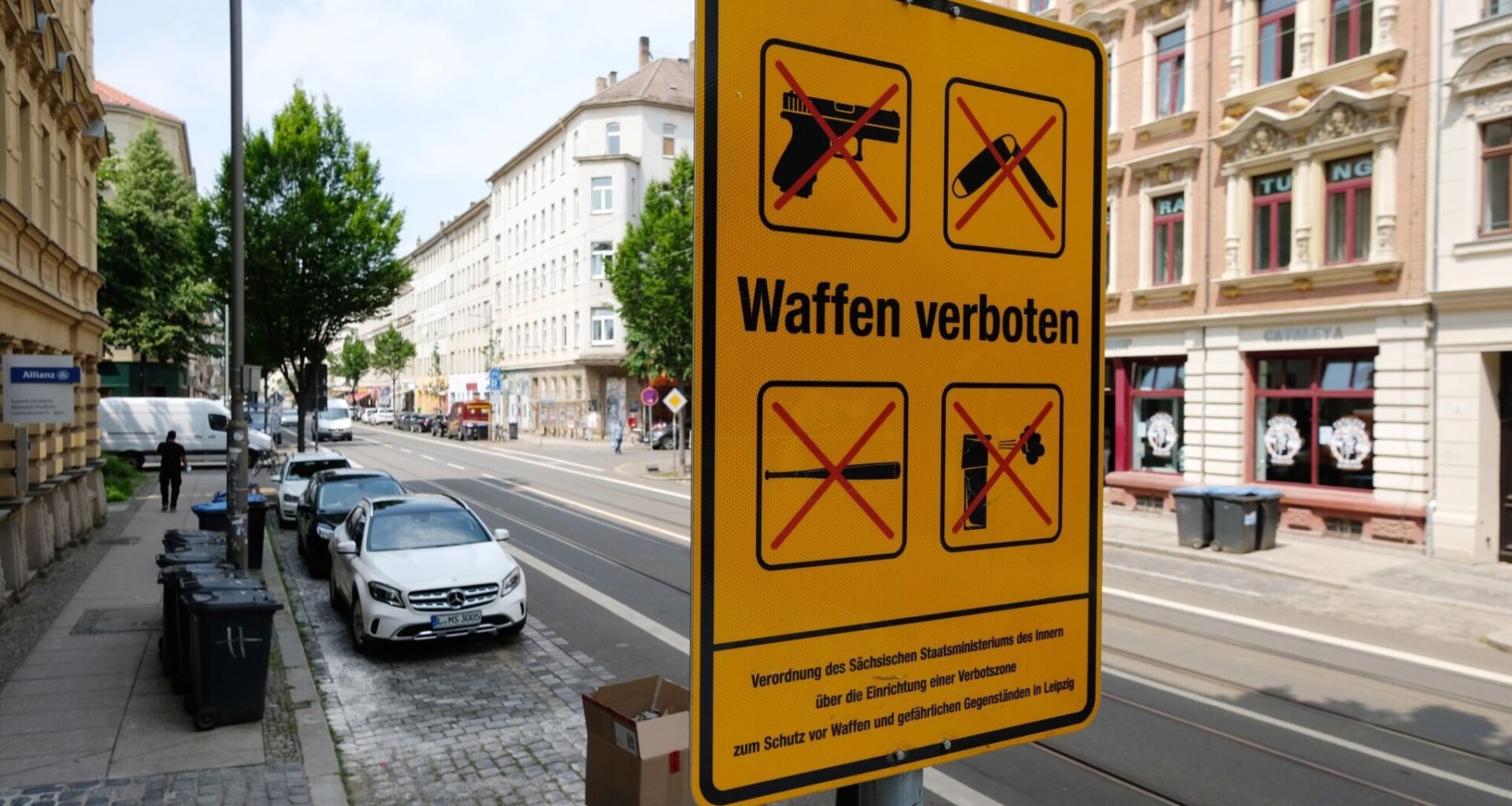 Polizeiwache eröffnet in Sachsens einziger Waffenverbotszone