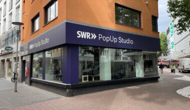 SWR-Programm im PopUp Studio in Mainz