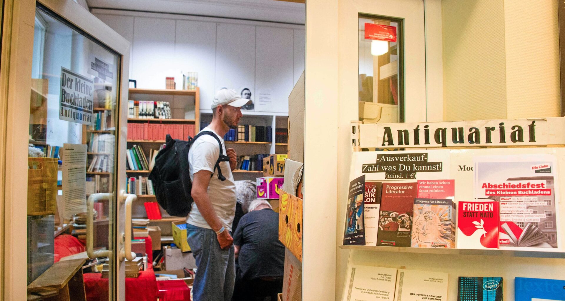 Berlin – Kleiner Buchladen: Abschiedsfeier im Karl-Liebknecht-Haus