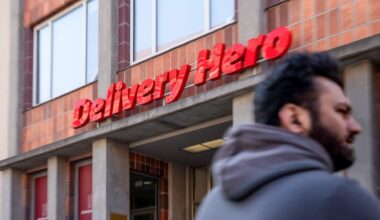 Zentrale von Delivery Hero in Berlin-Mitte am 25.03.2025. (Quelle: picture alliance/Daniel Kalker)