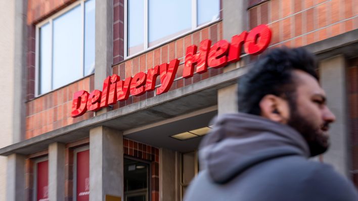 Zentrale von Delivery Hero in Berlin-Mitte am 25.03.2025. (Quelle: picture alliance/Daniel Kalker)
