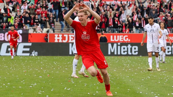 Herthas Eitschberger blüht mit drei Tore und einer Vorlage in Essen auf. (Foto: IMAGO / frontalvision.com)