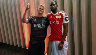 Union-Spieler mit "Berlin"-Schriftzug auf dem Trikot (imago images/Matthias Koch)