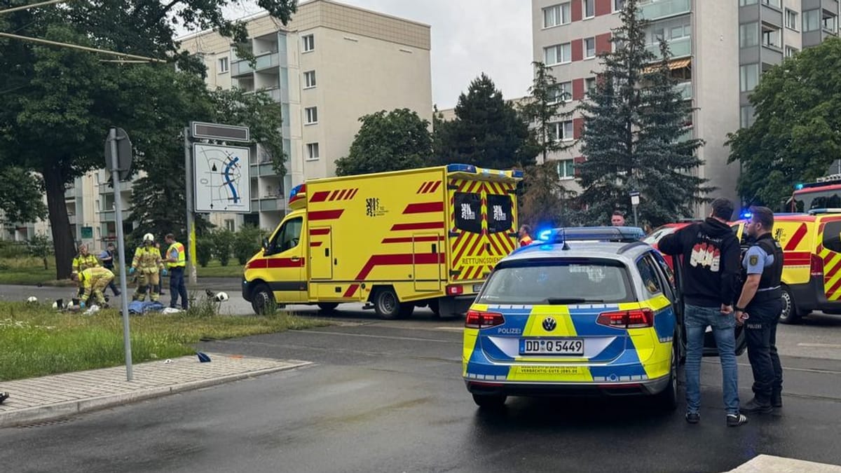 Motorradfahrer stirbt auf Stübelallee – mehrstündiger Einsatz