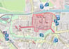 Straßensperrung in Greifswald zum MV-Tag