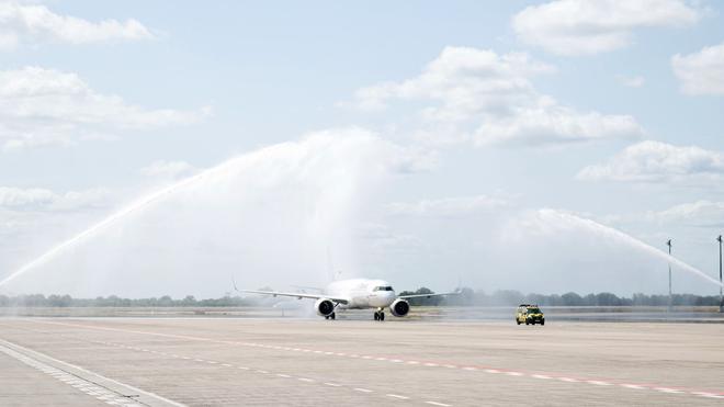 Erstflug mit Air Transat: Die Air Transat bietet während des Sommerflugplans am BER eine Langstreckenverbindung nach Toronto an.