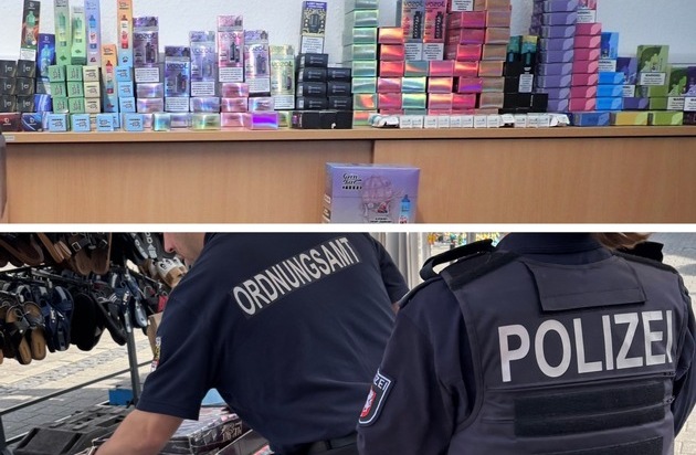 POL-DU: Marxloh: Gewerbekontrolle: Illegale Vapes aus dem Verkehr gezogen