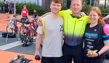 Christoph Mauel trotzt der Hitze beim Citytriathlon in Münster