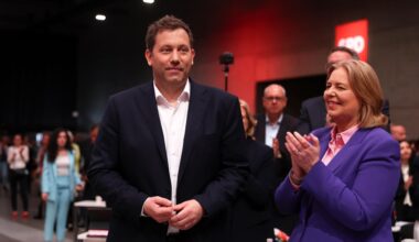 SPD-Parteitag in Berlin: SPD wählt Bas mit 95 Prozent in Parteispitze - Klingbeil abgestraft