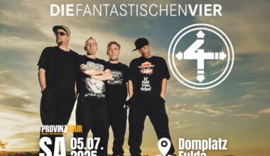 Die Fantastischen Vier zurück in Fulda – neue Show und altbekannte Klassikern