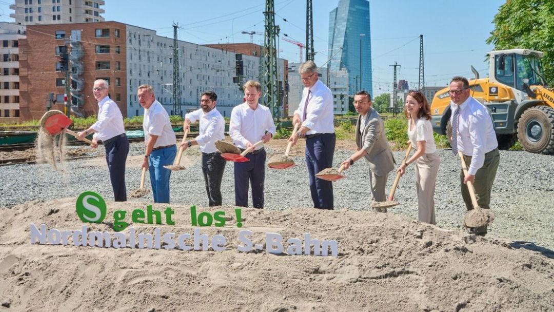 Bau von neuer S-Bahn-Strecke im Rhein-Main-Gebiet beginnt