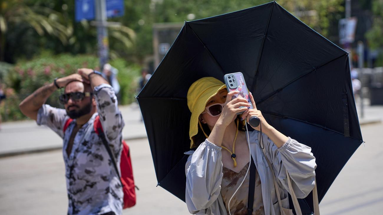 Hitze : Barcelona erreicht heißeste jemals im Juni gemessene Temperatur